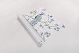 Peacock Allegory I White by Daphne Brissonnet. shown as a rolled paper print. Available as archival giclee rolled canvas, fine art paper, or poster print. SKU 37508i.