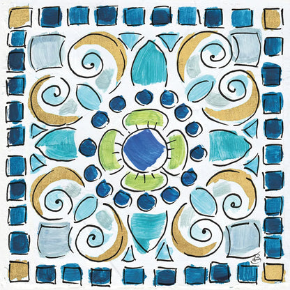 Peacock Allegory V by Daphne Brissonnet. SKU 37512a. Archival Giclee Fine art print for wall decor.