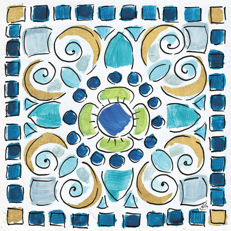 Peacock Allegory V by Daphne Brissonnet. SKU 37512a. Archival Giclee Fine art print for wall decor.