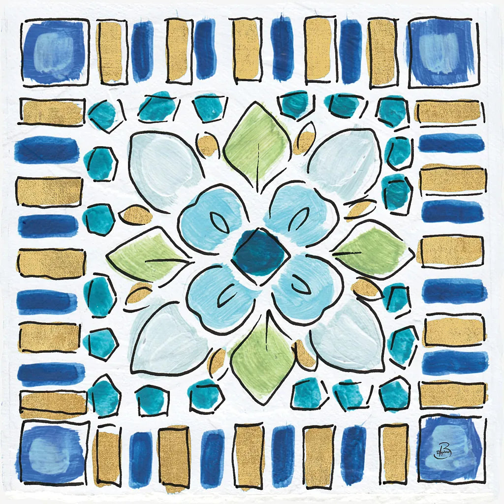 Peacock Allegory VI by Daphne Brissonnet. SKU 37513a. Archival Giclee Fine art print for wall decor.