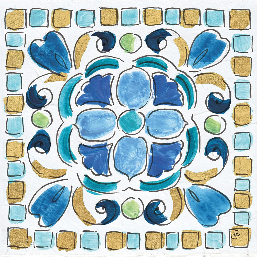 Peacock Allegory VII by Daphne Brissonnet. SKU 37514a. Archival Giclee Fine art print for wall decor.