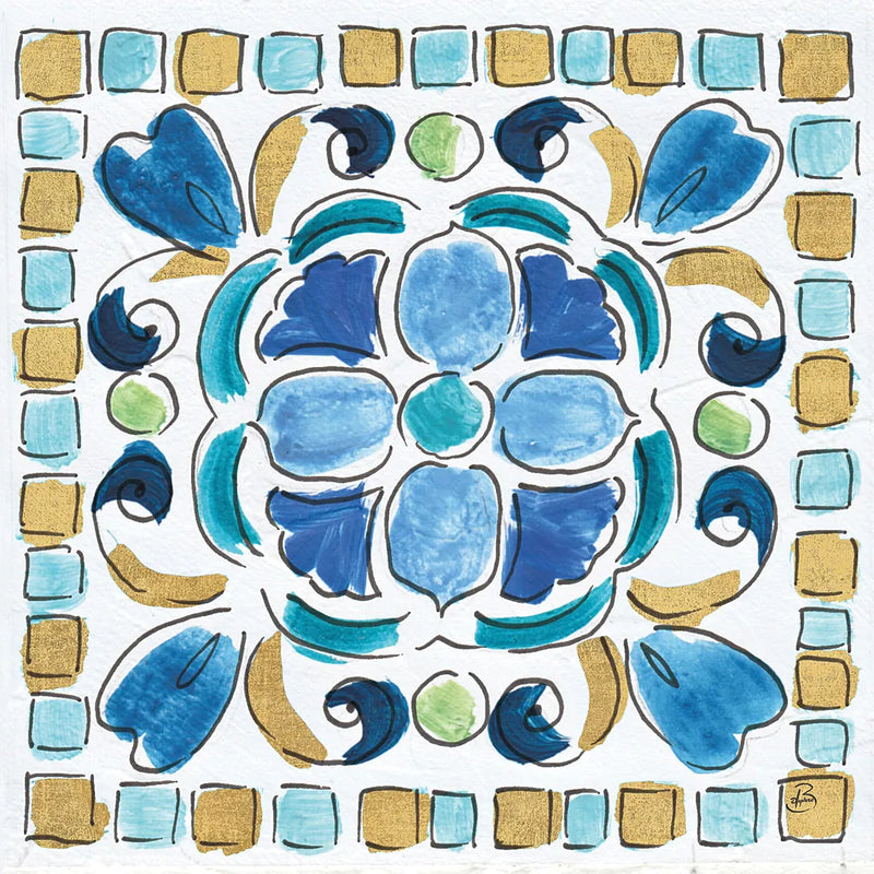 Peacock Allegory VII by Daphne Brissonnet. SKU 37514a. Archival Giclee Fine art print for wall decor.