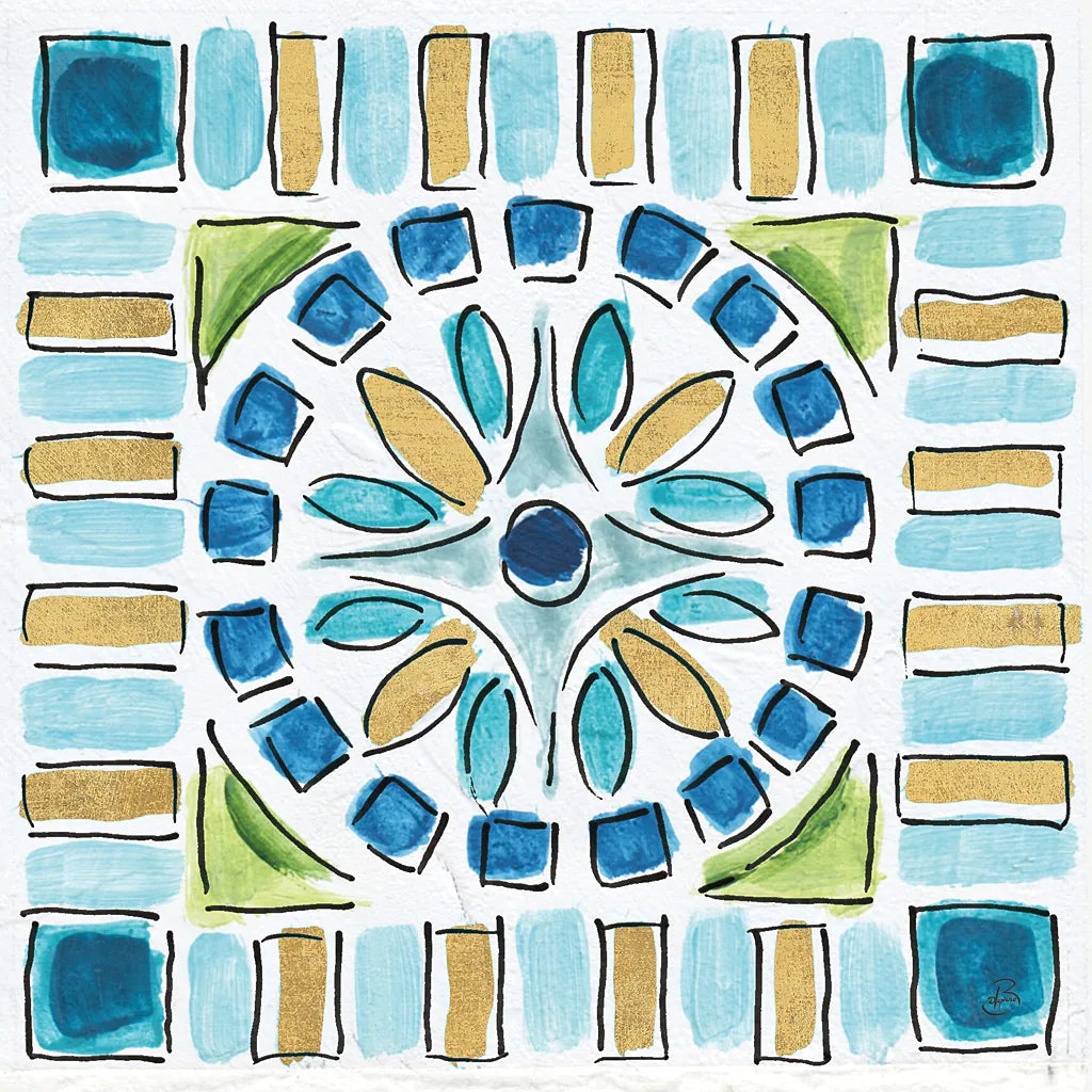 Peacock Allegory VIII by Daphne Brissonnet. SKU 37515a. Archival Giclee Fine art print for wall decor.