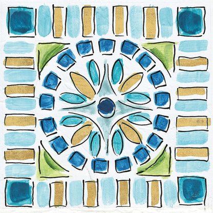 Peacock Allegory VIII by Daphne Brissonnet. SKU 37515a. Archival Giclee Fine art print for wall decor.