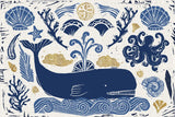 Primitive Sea I by Daphne Brissonnet. SKU 63854i. Archival Giclee Fine art print for wall decor.