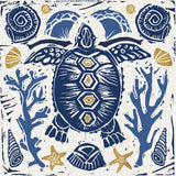 Primitive Sea III by Daphne Brissonnet. SKU 63856a. Archival Giclee Fine art print for wall decor.