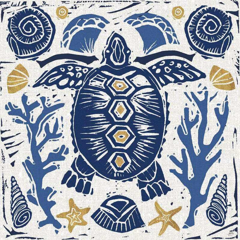 Primitive Sea III by Daphne Brissonnet. SKU 63856a. Archival Giclee Fine art print for wall decor.