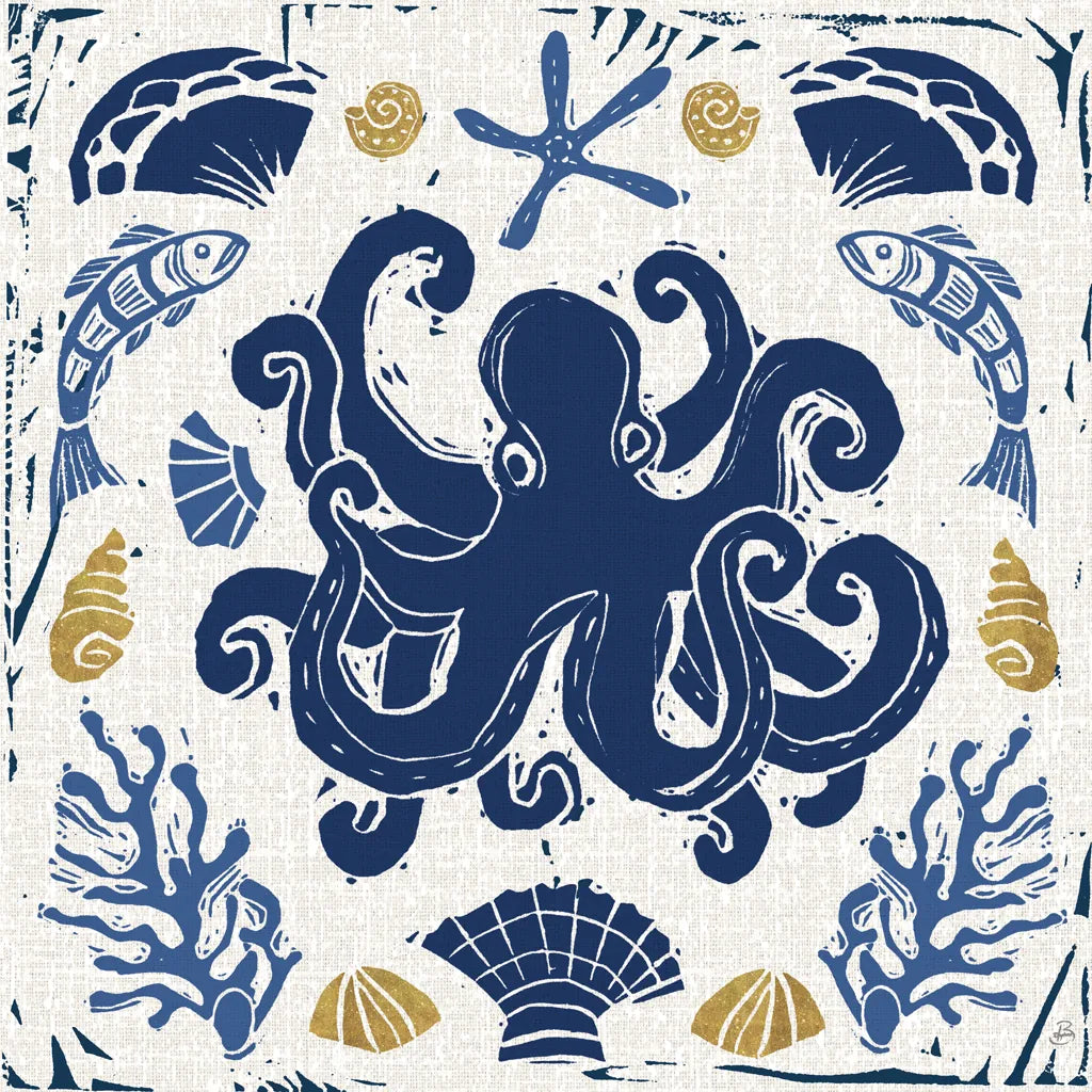 Primitive Sea IV by Daphne Brissonnet. SKU 63857a. Archival Giclee Fine art print for wall decor.