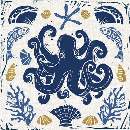 Primitive Sea IV by Daphne Brissonnet. SKU 63857a. Archival Giclee Fine art print for wall decor.