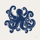 Primitive Sea IV Navy by Daphne Brissonnet. SKU 65666a. Archival Giclee Fine art print for wall decor.