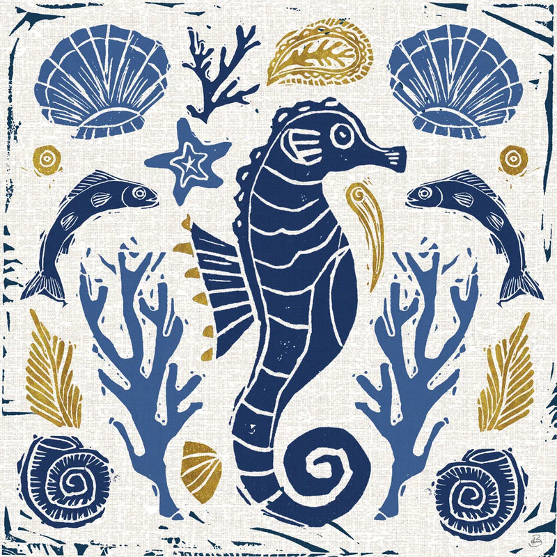 Primitive Sea VI by Daphne Brissonnet. SKU 63859a. Archival Giclee Fine art print for wall decor.