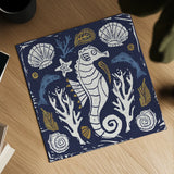 Primitive Sea VI Dark by Daphne Brissonnet. Shown as a detailed flat fine art print, highlighting archival giclee quality. Available as an archival giclee rolled canvas, fine art paper, or poster print. SKU 63867a.