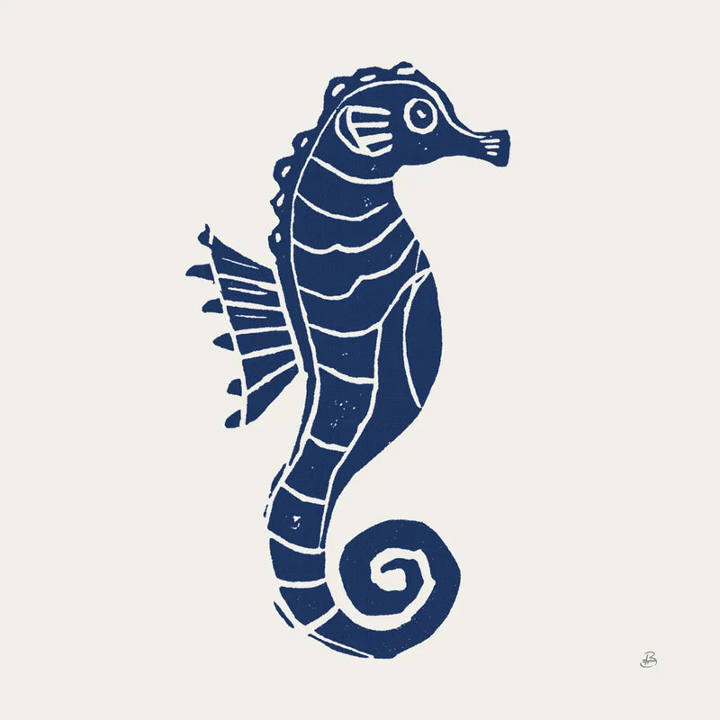 Primitive Sea VI Navy by Daphne Brissonnet. SKU 65667a. Archival Giclee Fine art print for wall decor.