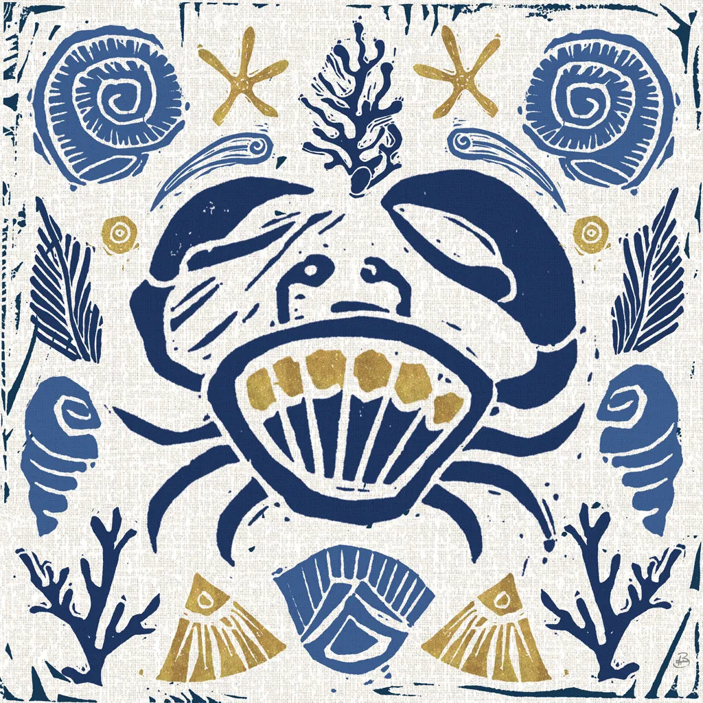 Primitive Sea VII by Daphne Brissonnet. SKU 63860a. Archival Giclee Fine art print for wall decor.