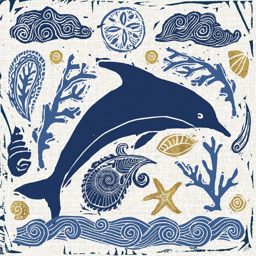 Primitive Sea VIII by Daphne Brissonnet. SKU 63861a. Archival Giclee Fine art print for wall decor.