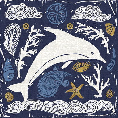 Primitive Sea VIII Dark by Daphne Brissonnet. SKU 63869a. Archival Giclee Fine art print for wall decor.