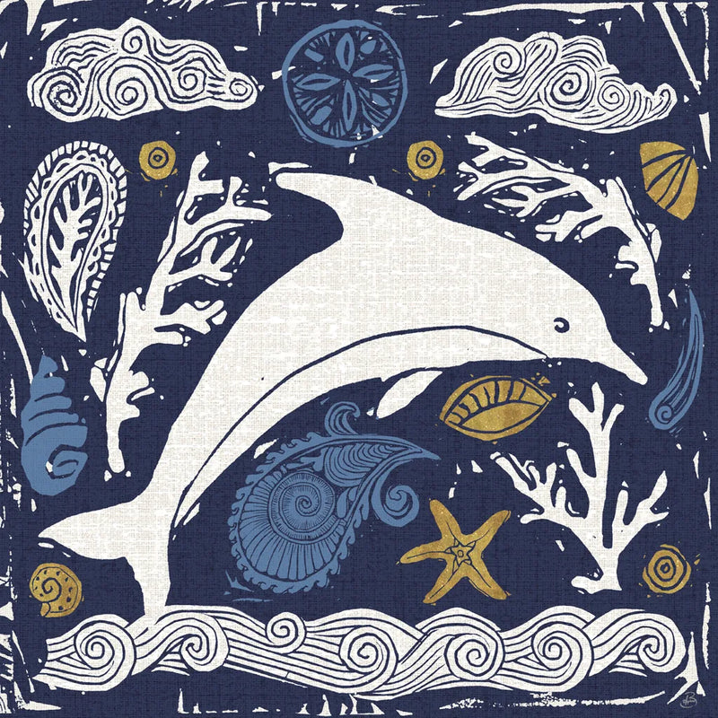 Primitive Sea VIII Dark by Daphne Brissonnet. SKU 63869a. Archival Giclee Fine art print for wall decor.