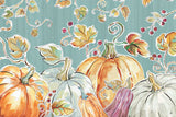 Pumpkin Patch I Aqua by Daphne Brissonnet. SKU 38505i. Archival Giclee Fine art print for wall decor.