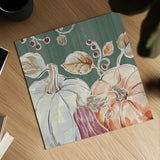 Pumpkin Patch II Dark by Daphne Brissonnet. Shown as a detailed flat fine art print, highlighting archival giclee quality. Available as an archival giclee rolled canvas, fine art paper, or poster print. SKU 59588a.