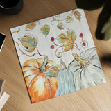 Pumpkin Patch III by Daphne Brissonnet. Shown as a detailed flat fine art print, highlighting archival giclee quality. Available as an archival giclee rolled canvas, fine art paper, or poster print. SKU 38493a.