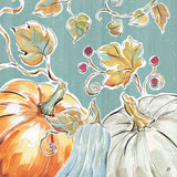 Pumpkin Patch III Aqua by Daphne Brissonnet. SKU 38507a. Archival Giclee Fine art print for wall decor.