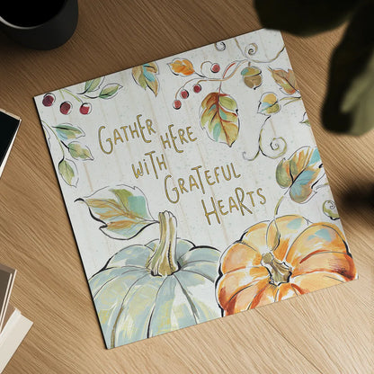 Pumpkin Patch V by Daphne Brissonnet. Shown as a detailed flat fine art print, highlighting archival giclee quality. Available as an archival giclee rolled canvas, fine art paper, or poster print. SKU 38495a.