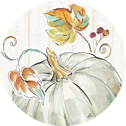 Pumpkin Patch XII by Daphne Brissonnet. SKU 38502a. Archival Giclee Fine art print for wall decor.