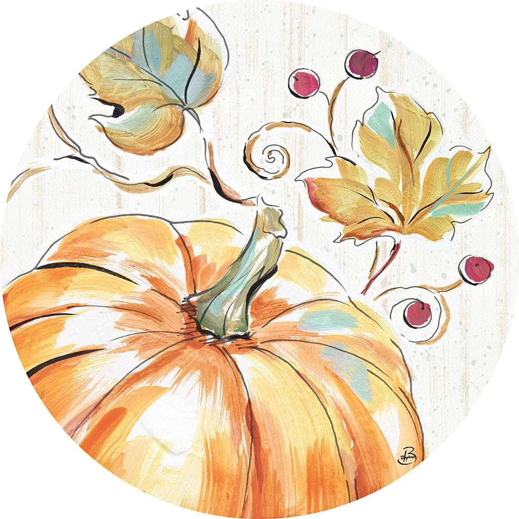 Pumpkin Patch XIV by Daphne Brissonnet. SKU 38504a. Archival Giclee Fine art print for wall decor.