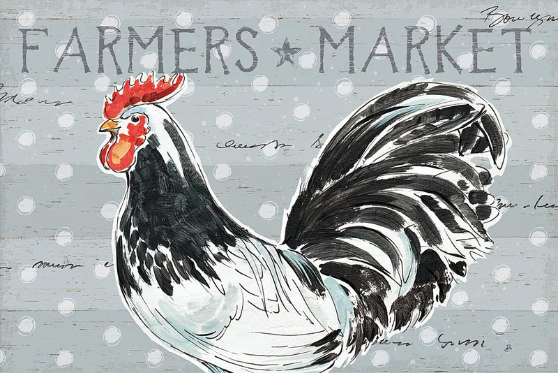 Roosters Call I by Daphne Brissonnet. SKU 37487i. Archival Giclee Fine art print for wall decor.
