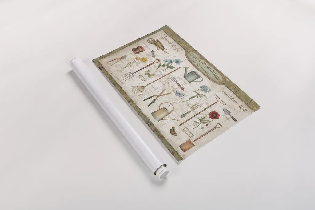 Royal Garden I by Daphne Brissonnet. shown as a rolled paper print. Available as archival giclee rolled canvas, fine art paper, or poster print. SKU 47243i.