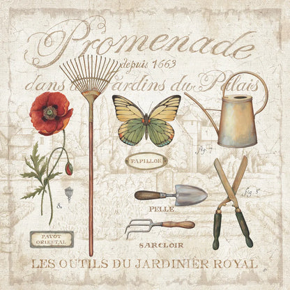 Royal Garden II by Daphne Brissonnet. SKU 14798a. Archival Giclee Fine art print for wall decor.