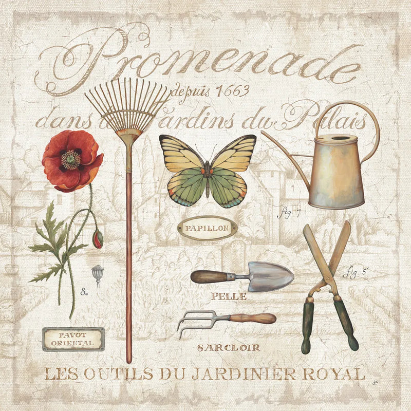Royal Garden II by Daphne Brissonnet. SKU 14798a. Archival Giclee Fine art print for wall decor.