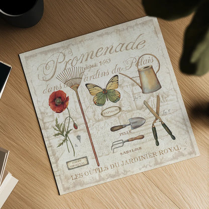 Royal Garden II by Daphne Brissonnet. Shown as a detailed flat fine art print, highlighting archival giclee quality. Available as an archival giclee rolled canvas, fine art paper, or poster print. SKU 14798a.