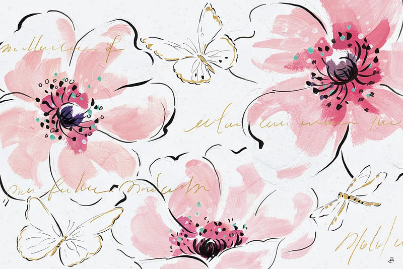 Simply Pink I by Daphne Brissonnet. SKU 41785i. Archival Giclee Fine art print for wall decor.
