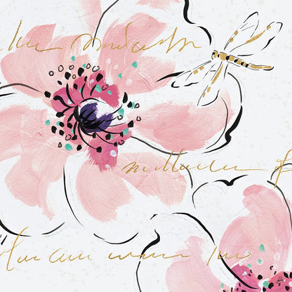 Simply Pink II by Daphne Brissonnet. SKU 41786a. Archival Giclee Fine art print for wall decor.