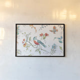 Soft Season I White by Daphne Brissonnet. shown as a paper print in a black flame. Available as a archival giclee rolled canvas, fine art paper, or poster print. SKU 35011i.
