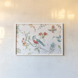 Soft Season I White by Daphne Brissonnet. shown as a paper print in a white frame. Available as a archival giclee rolled canvas, fine art paper, or poster print. SKU 35011i.