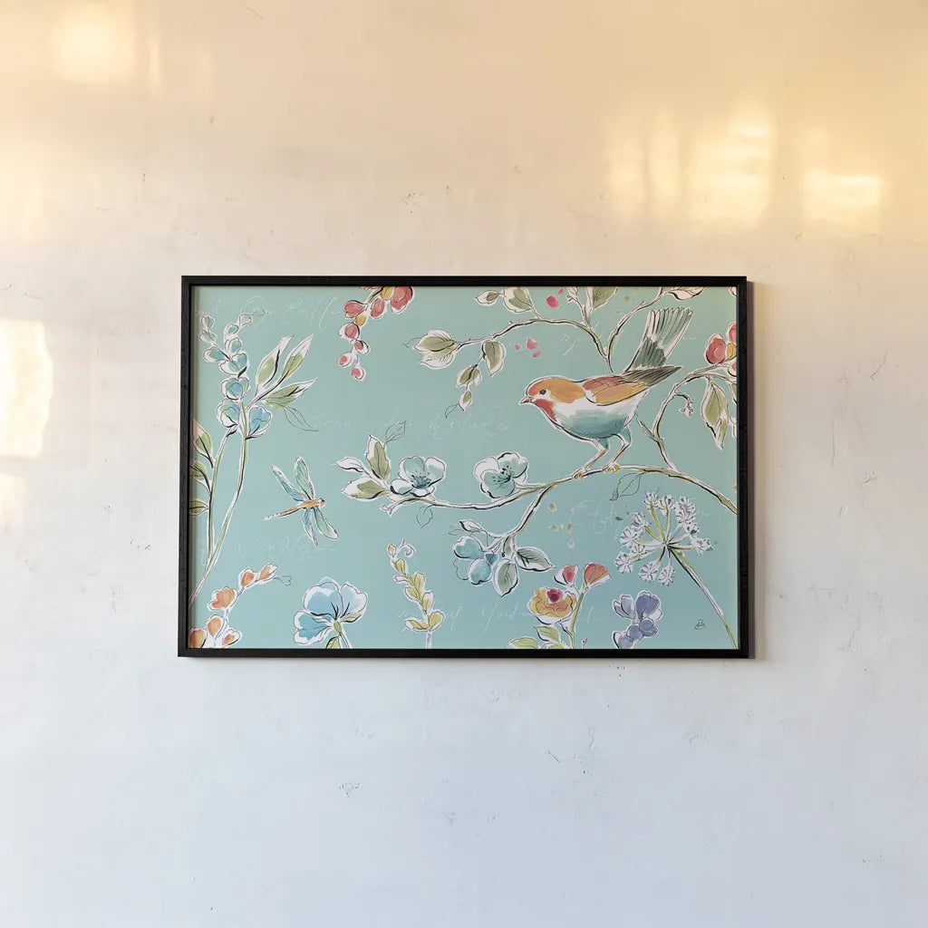 Soft Season II by Daphne Brissonnet. shown as a paper print in a black flame. Available as a archival giclee rolled canvas, fine art paper, or poster print. SKU 35006i.