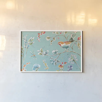 Soft Season II by Daphne Brissonnet. shown as a paper print in a white frame. Available as a archival giclee rolled canvas, fine art paper, or poster print. SKU 35006i.