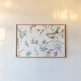 Soft Season II White by Daphne Brissonnet. shown as a paper print in a natural frame. Available as a archival giclee rolled canvas, fine art paper, or poster print. SKU 35012i.