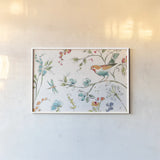 Soft Season II White by Daphne Brissonnet. shown as a paper print in a white frame. Available as a archival giclee rolled canvas, fine art paper, or poster print. SKU 35012i.