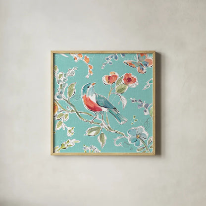 Soft Season III by Daphne Brissonnet. Shown in a natural wood glass frame for a timeless modern aesthetic. Available as an archival giclee rolled canvas, fine art paper, or poster print. SKU 35007a.