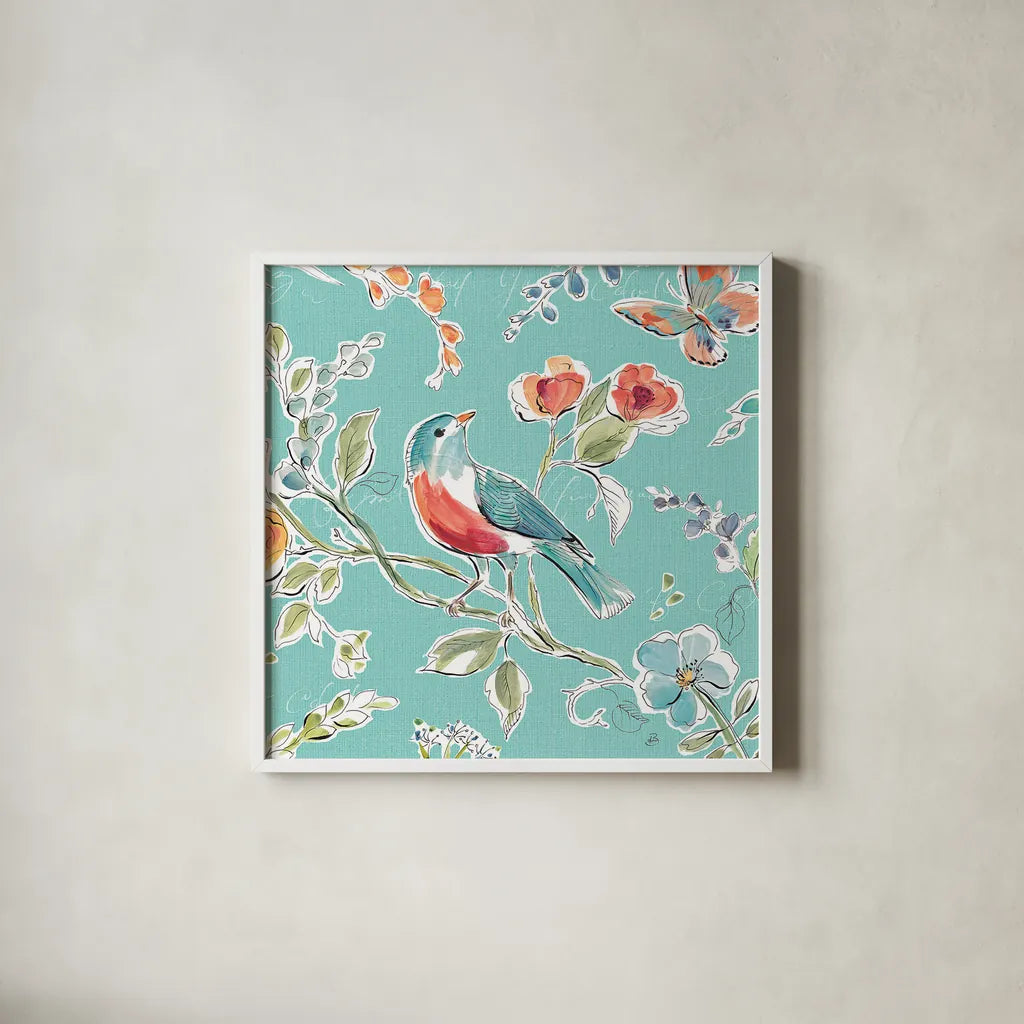 Soft Season III by Daphne Brissonnet. Shown in a crisp white glass frame for a clean and minimalist style. Available as an archival giclee rolled canvas, fine art paper, or poster print. SKU 35007a.