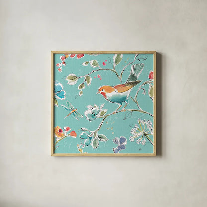 Soft Season IV by Daphne Brissonnet. Shown in a natural wood glass frame for a timeless modern aesthetic. Available as an archival giclee rolled canvas, fine art paper, or poster print. SKU 35008a.