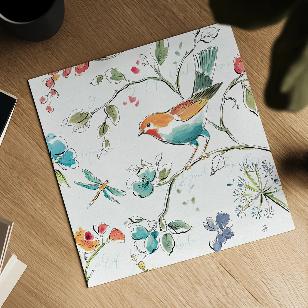 Soft Season IV White by Daphne Brissonnet. Shown as a detailed flat fine art print, highlighting archival giclee quality. Available as an archival giclee rolled canvas, fine art paper, or poster print. SKU 35014a.