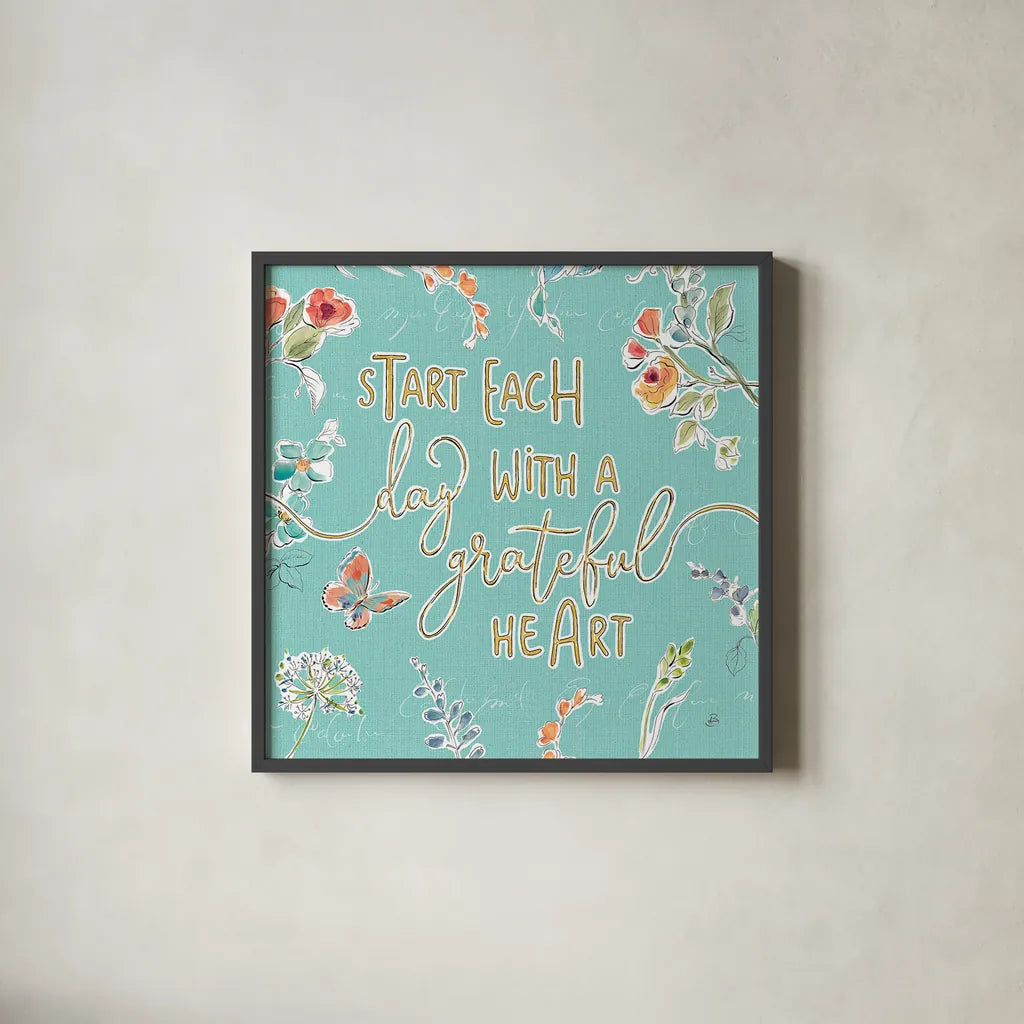 Soft Season V by Daphne Brissonnet. Shown in a sleek black glass frame for a contemporary gallery look. Available as an archival giclee rolled canvas, fine art paper, or poster print. SKU 35009a.