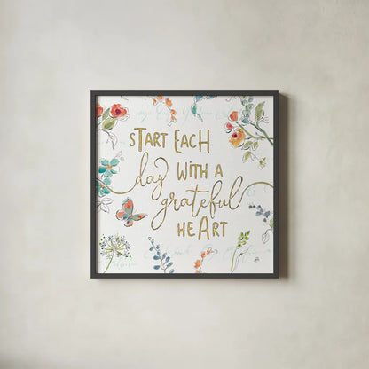 Soft Season V White by Daphne Brissonnet. Shown in a sleek black glass frame for a contemporary gallery look. Available as an archival giclee rolled canvas, fine art paper, or poster print. SKU 35015a.