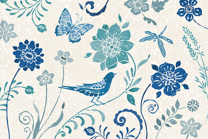 Spanish Impressions I Blue by Daphne Brissonnet. SKU 77797i. Archival Giclee Fine art print for wall decor.