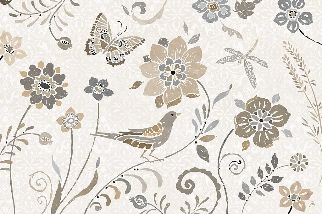 Spanish Impressions I Neutral by Daphne Brissonnet. SKU 77798i. Archival Giclee Fine art print for wall decor.