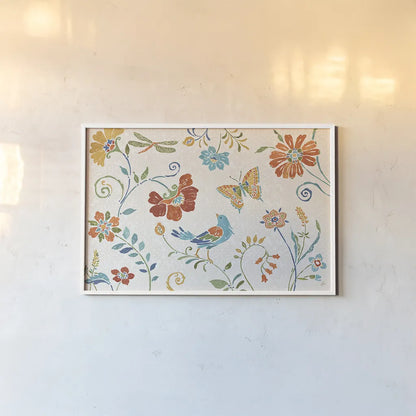 Spanish Impressions II by Daphne Brissonnet. shown as a paper print in a white frame. Available as a archival giclee rolled canvas, fine art paper, or poster print. SKU 27343i.